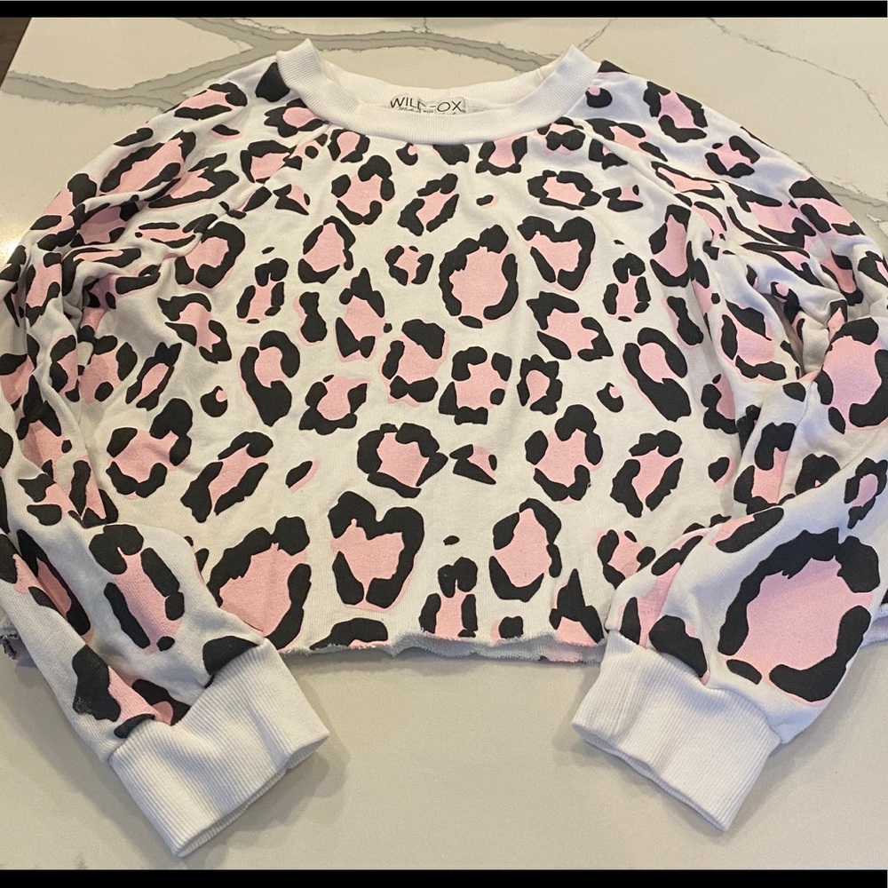 Never worn Wildfox leopard print sweatshirt